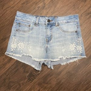 Denim shorts